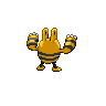 Elekid back-facing sprite from Pokémon Black 2