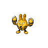 Elekid front-facing sprite from Pokémon Black 2