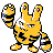 Elekid shiny front-facing sprite from Pokémon Crystal