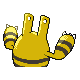 Elekid shiny back-facing sprite from Pokémon Diamond