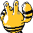 Elekid shiny back-facing sprite from Pokémon Silver