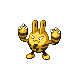 Elekid front-facing sprite from Pokémon SoulSilver