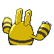 Elekid shiny back-facing sprite from Pokémon SoulSilver