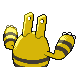 Elekid shiny back-facing sprite from Pokémon Platinum