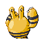 Elekid back-facing sprite from Pokémon Ruby