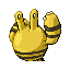 Elekid shiny back-facing sprite from Pokémon Ruby
