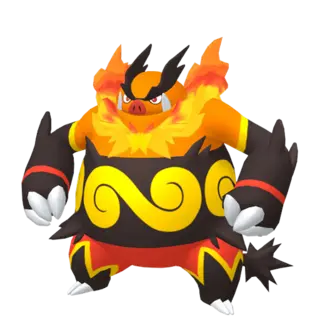 Emboar front-facing sprite from Pokémon Violet