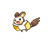 Emolga shiny front-facing sprite from Pokémon Black