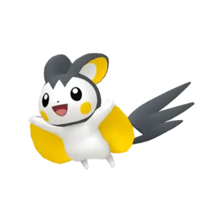 Emolga front-facing sprite from Pokémon Shield