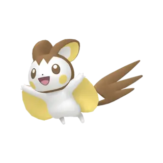 Emolga shiny front-facing sprite from Pokémon Shield
