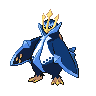 Empoleon front-facing sprite from Pokémon White