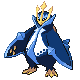 Empoleon front-facing sprite from Pokémon Diamond