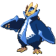 Empoleon front-facing sprite from Pokémon SoulSilver