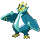 Empoleon shiny front-facing sprite from Pokémon SoulSilver