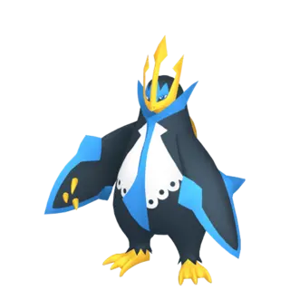 Empoleon front-facing sprite from Pokémon Shining Pearl
