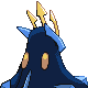 Empoleon back-facing sprite from Pokémon Platinum