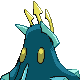 Empoleon shiny back-facing sprite from Pokémon Platinum