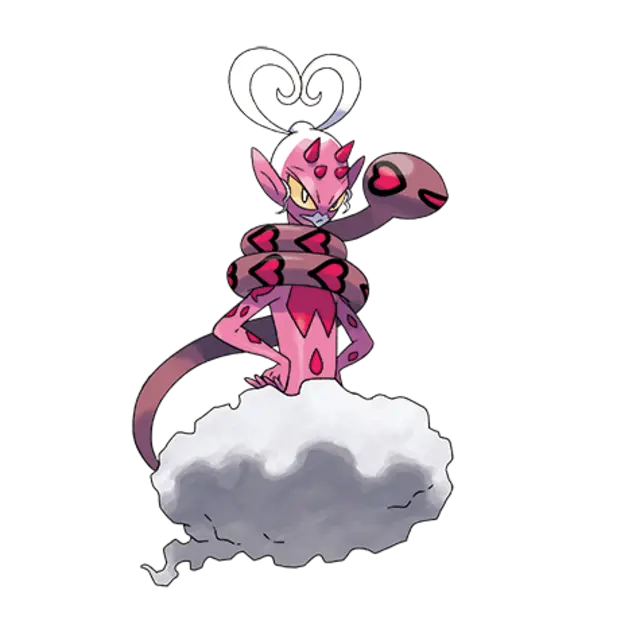 Enamorus, the Love-Hate Pokémon — Fairy/Flying-type Pokémon official artwork