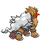 Entei back-facing sprite from Pokémon Black 2