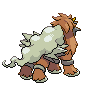 Entei shiny back-facing sprite from Pokémon Black 2