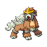 Entei shiny front-facing sprite from Pokémon White