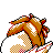 Entei back-facing sprite from Pokémon Crystal