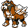 Entei shiny front-facing sprite from Pokémon Crystal