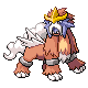 Entei shiny front-facing sprite from Pokémon Diamond