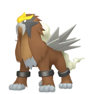 Entei shiny front-facing sprite from Pokémon XD: Gale of Darkness