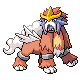 Entei shiny front-facing sprite from Pokémon Platinum