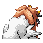 Entei shiny back-facing sprite from Pokémon Sapphire