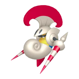Escavalier front-facing sprite from Pokémon Shield