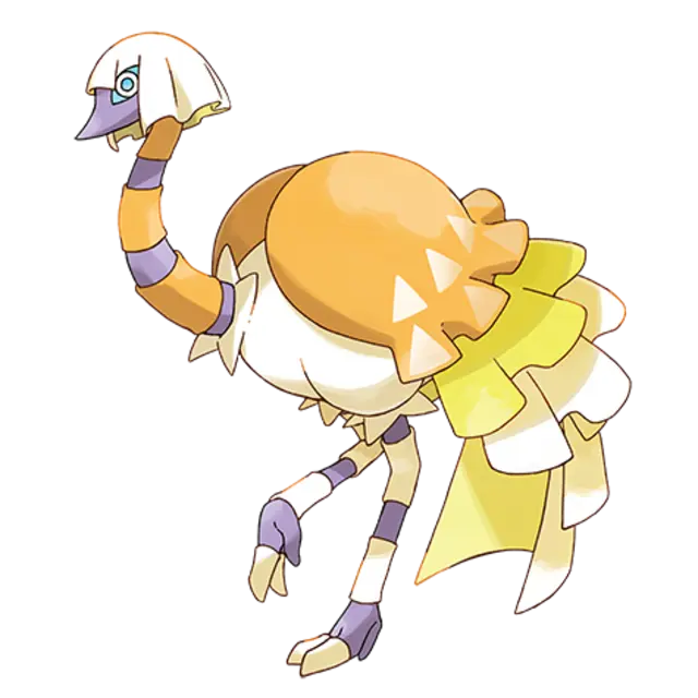 Espathra, the Ostrich Pokémon — Psychic-type Pokémon official artwork