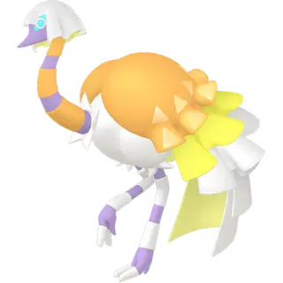 Espathra front-facing sprite from Pokémon Scarlet
