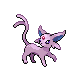 Espeon front-facing sprite from Pokémon Pearl
