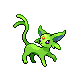 Espeon shiny front-facing sprite from Pokémon Pearl