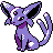 Espeon front-facing sprite from Pokémon Silver