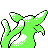 Espeon shiny back-facing sprite from Pokémon Silver