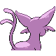 Espeon back-facing sprite from Pokémon SoulSilver