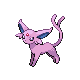 Espeon front-facing sprite from Pokémon SoulSilver