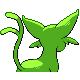 Espeon shiny back-facing sprite from Pokémon SoulSilver
