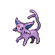 Espeon front-facing sprite from Pokémon Platinum