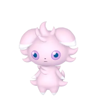 Espurr shiny front-facing sprite from Pokémon Sword