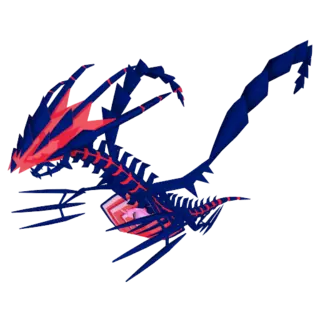 Eternatus front-facing sprite from Pokémon Shield