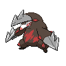 Excadrill front-facing sprite from Pokémon Black