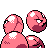 Exeggcute back-facing sprite from Pokémon Crystal