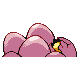 Exeggcute back-facing sprite from Pokémon SoulSilver