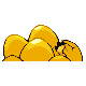 Exeggcute shiny back-facing sprite from Pokémon SoulSilver