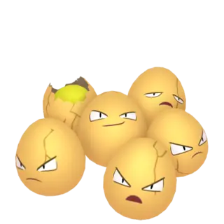 Exeggcute shiny front-facing sprite from Pokémon Omega Ruby