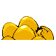 Exeggcute shiny back-facing sprite from Pokémon Platinum